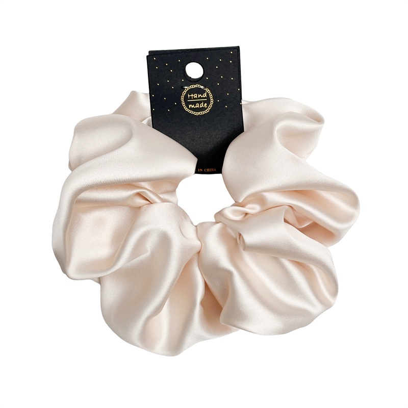 Women's Classic Satin Hair Tie for Daily Holiday Wear Solid Color