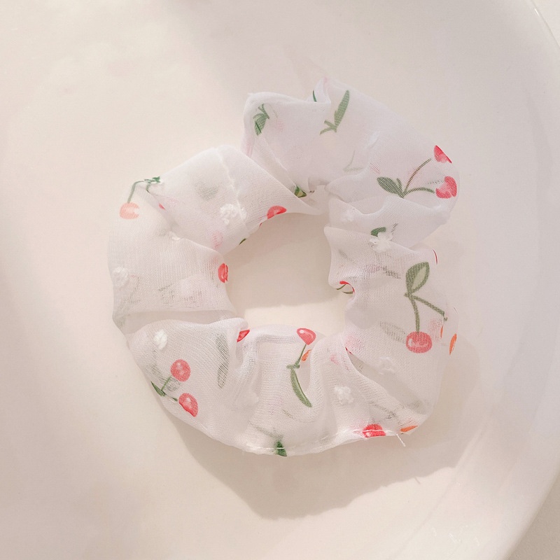 Women's Daily Damage-Free Fabric Hair Tie Floral Polka Dots Bow