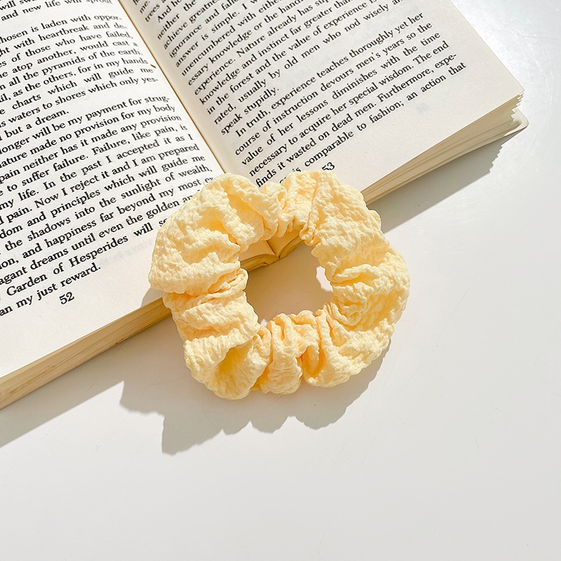 Women's Cloth Lace Scarf Scrunchie Daily Hair Tie Spring Tulip Floral