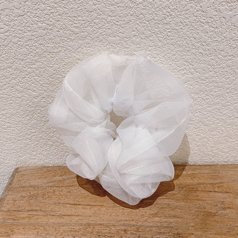 Women's Cute Daily Organza Hair Tie Lattice Flower Bow Knot