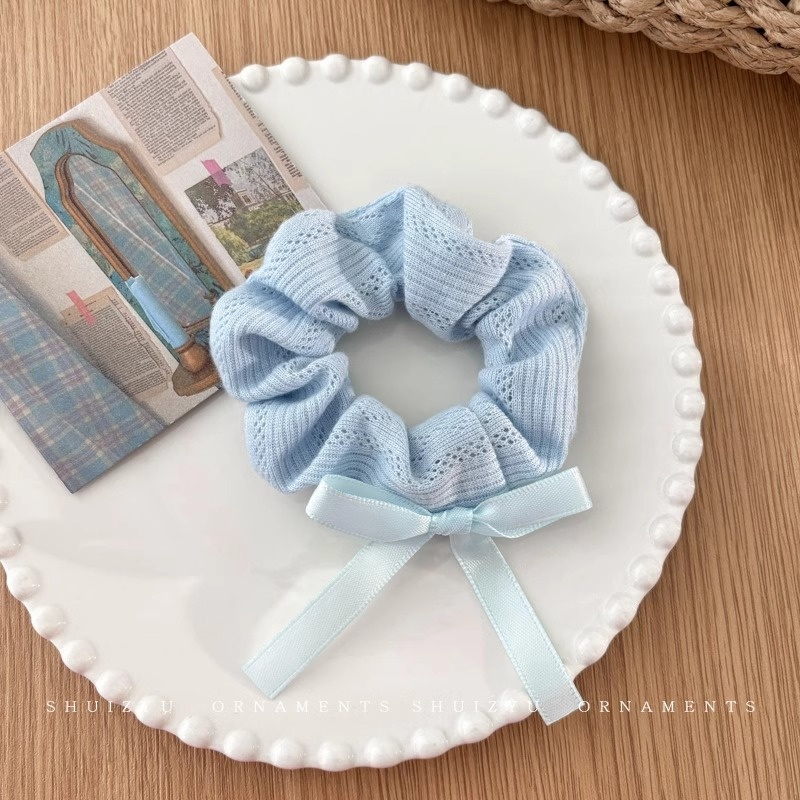 Women's Daily Damage-Free Fabric Hair Tie Floral Polka Dots Bow