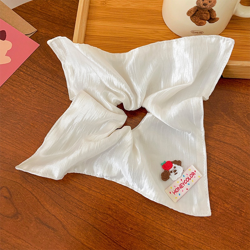 Women's Sweet Summer Bun Hair Scrunchie Irregular Pleated Fabric Tie