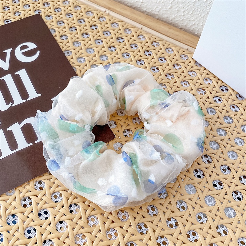 Women's Daily Handmade Cloth Hair Tie Sweet Flower Horse Print