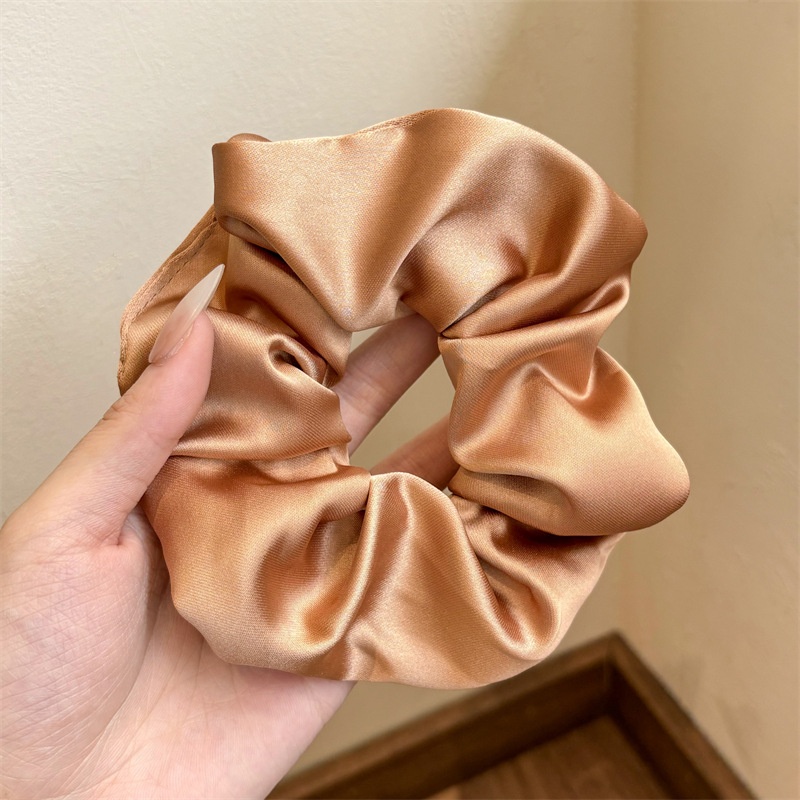 Women Daily Oversized High Elastic Lace Hair Scrunchie Elegant Floral