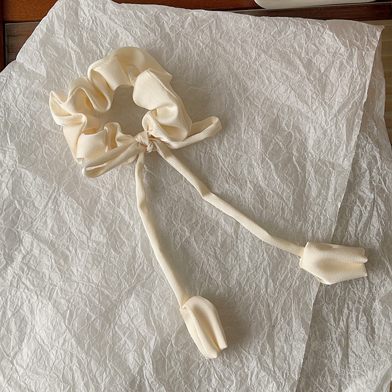 Women's Sweet Daily Fabric Hair Scrunchie Solid Color Flower