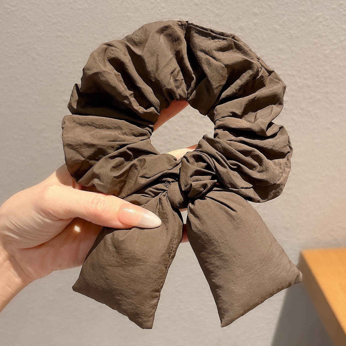 Women's Sweet Bun Scrunchie Hair Tie Multi-layer Lace Knit Cloth