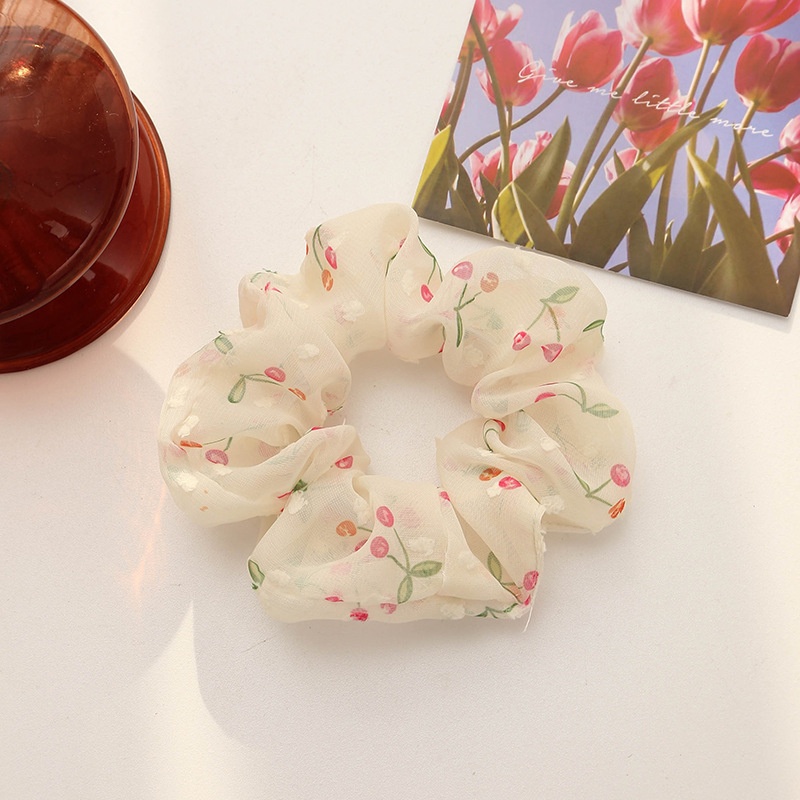 Women's Cute Daily Organza Hair Tie Lattice Flower Bow Knot