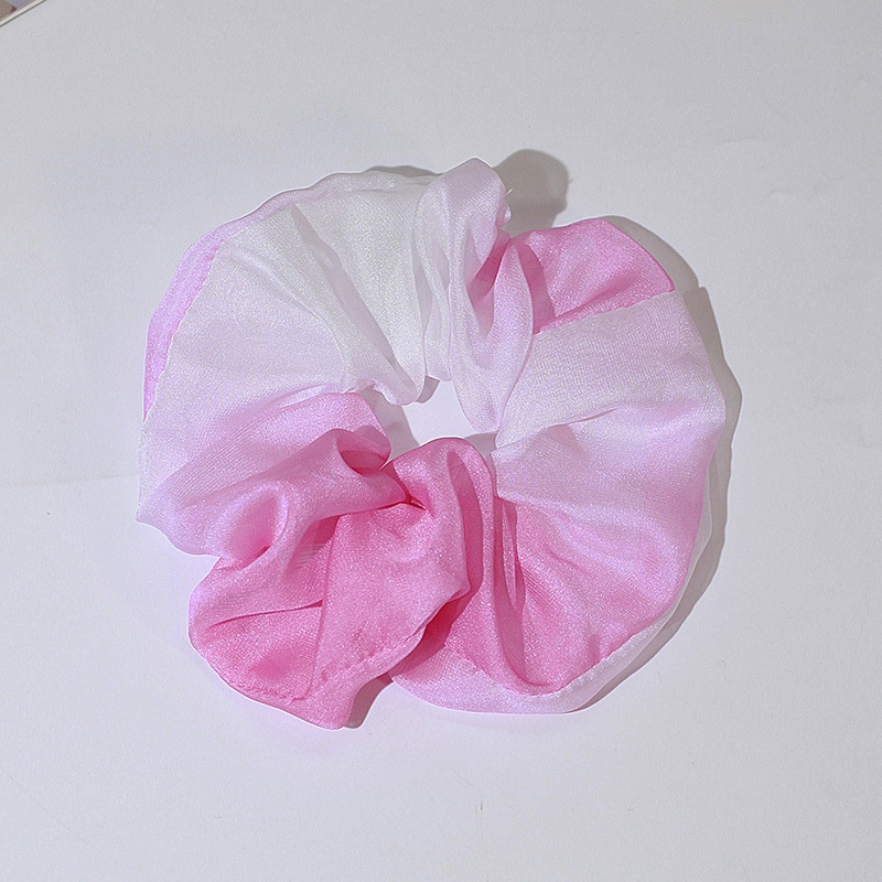 Women's Daily Summer Korean Pleated Lace Hair Tie Color Block