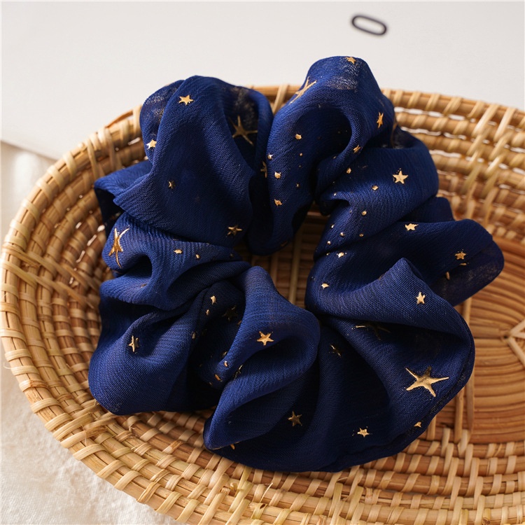 Women's Daily Handmade Cloth Hair Scrunchie Star Pattern