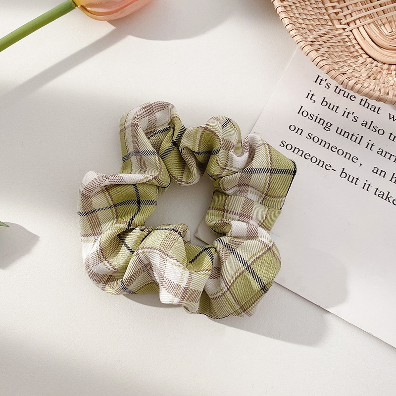 Women's Cloth Lace Scarf Scrunchie Daily Hair Tie Spring Tulip Floral