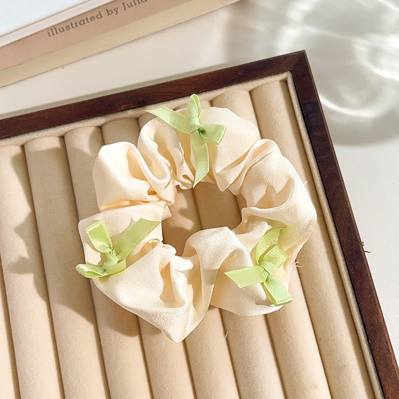 Women's Daily Sweet Rib-Knit Lace Hair Tie Solid Flower Lattice