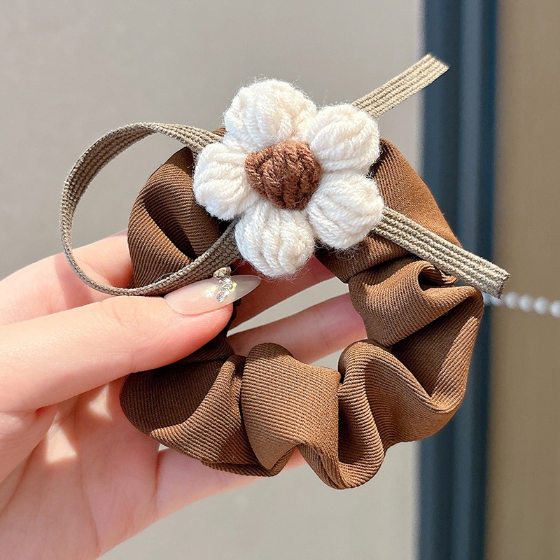 Women's French Retro Satin Scrunchie All-match Hair Tie Polka Dot