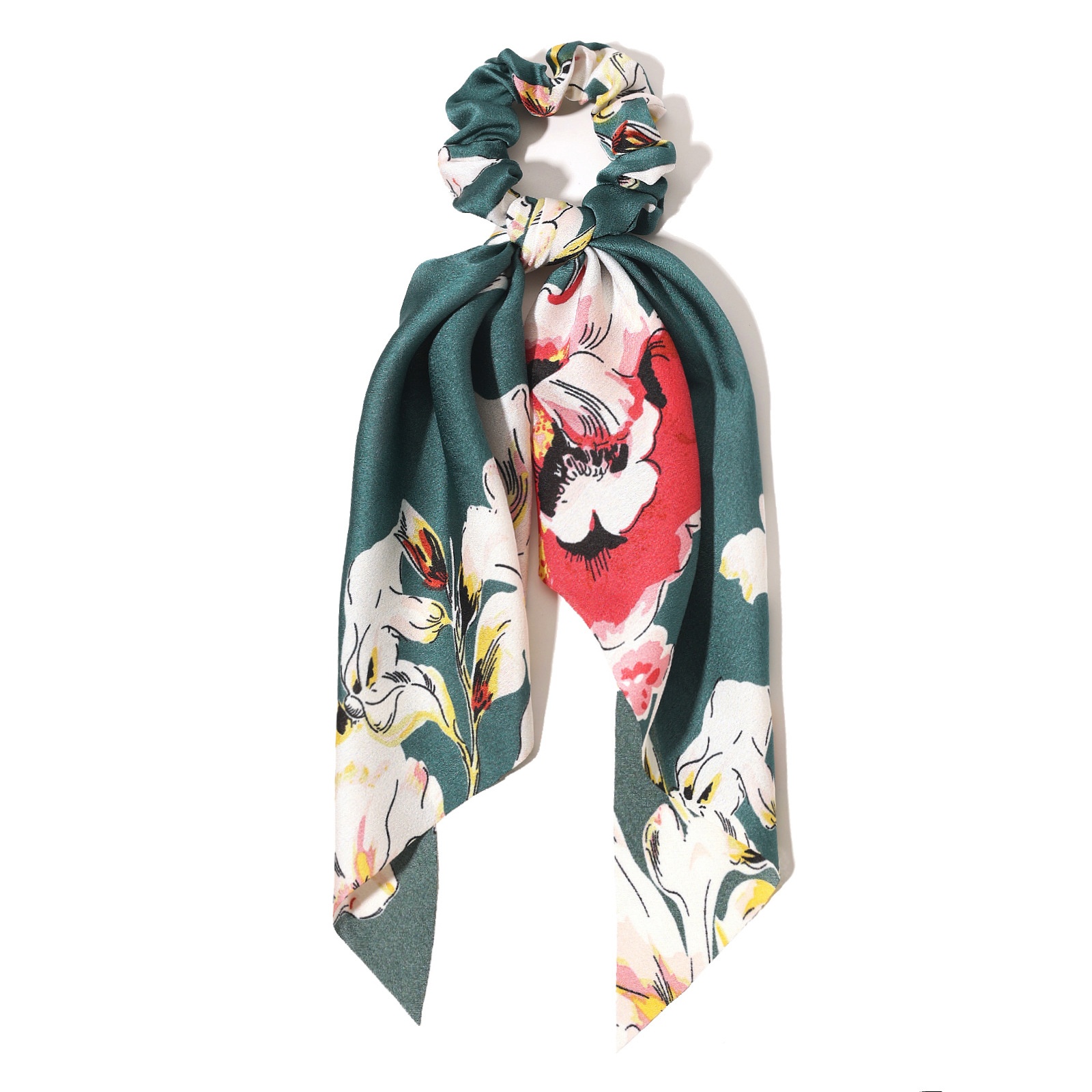 Women's Silk Braid Butterfly Hair Tie Holiday Pastoral Color Block