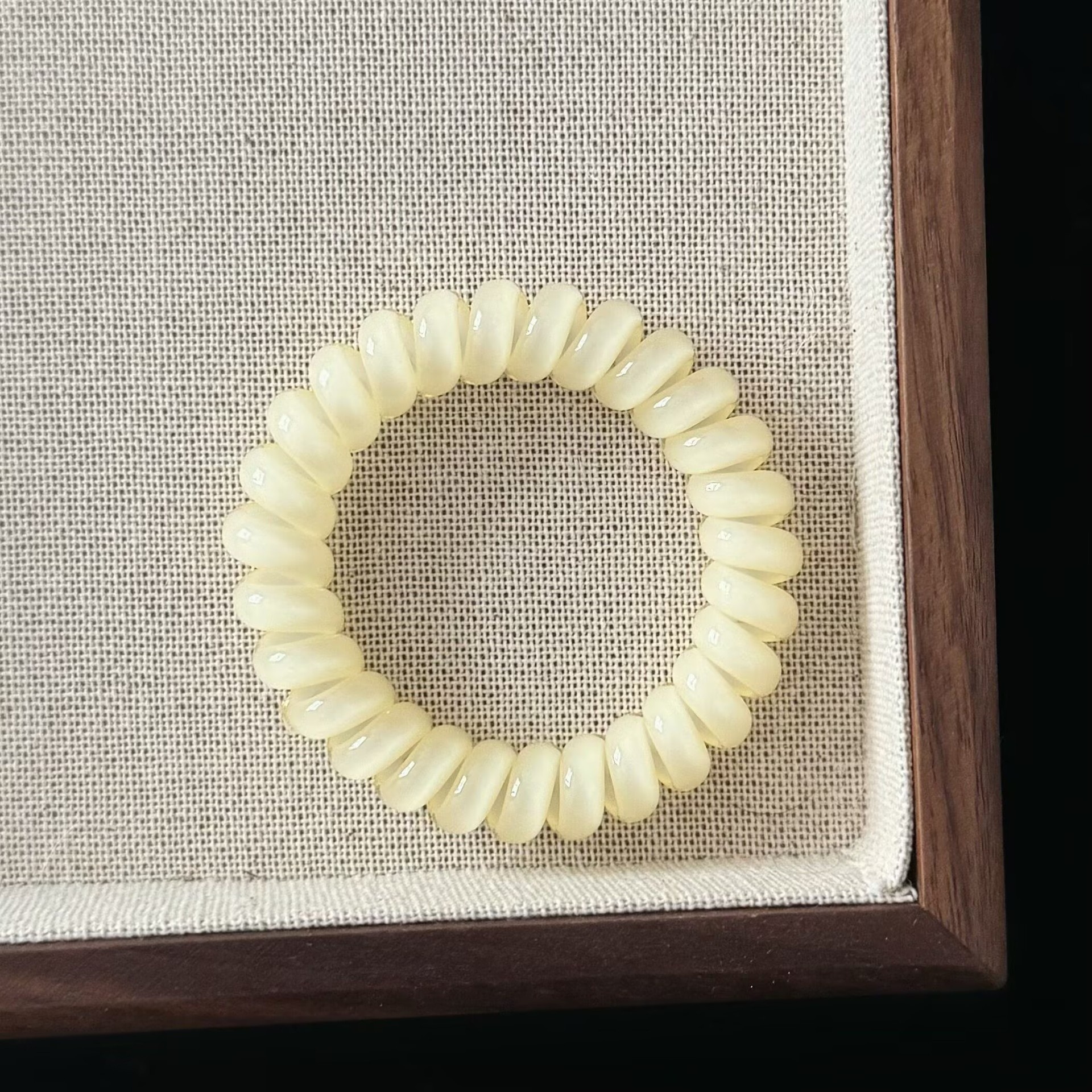 Girls Simple Telephone Cord Ponytail Hair Ties Summer Fresh Jelly Color