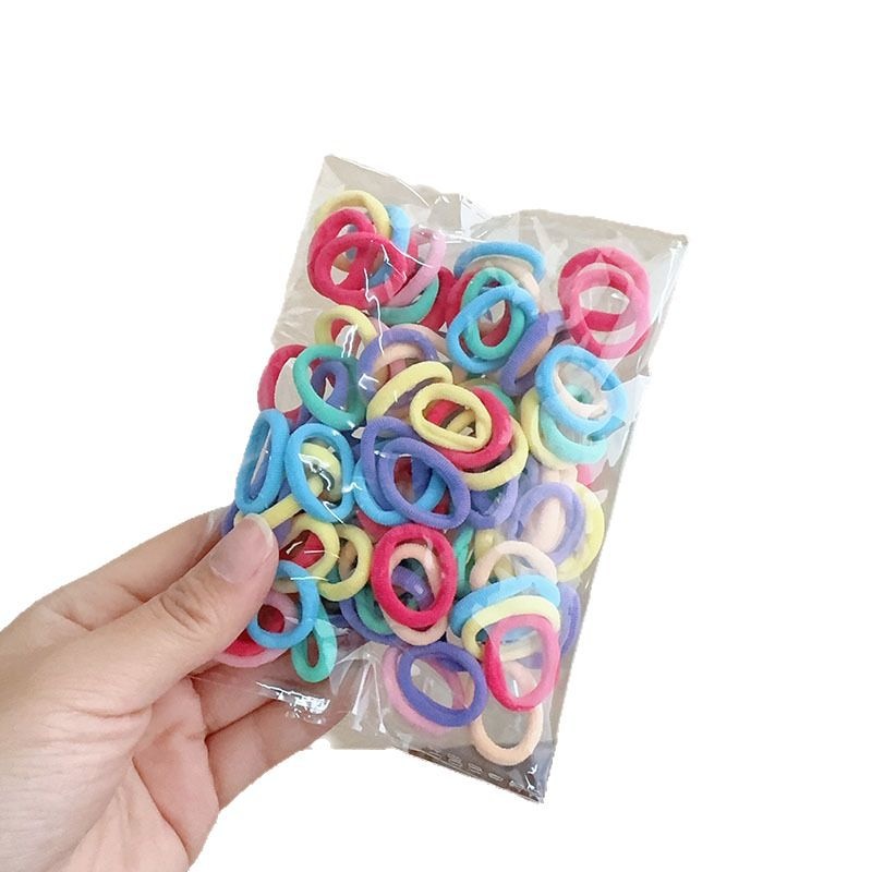 Baby Girls Cute Small Seamless Cloth Towel Hair Rings Daily Colorful