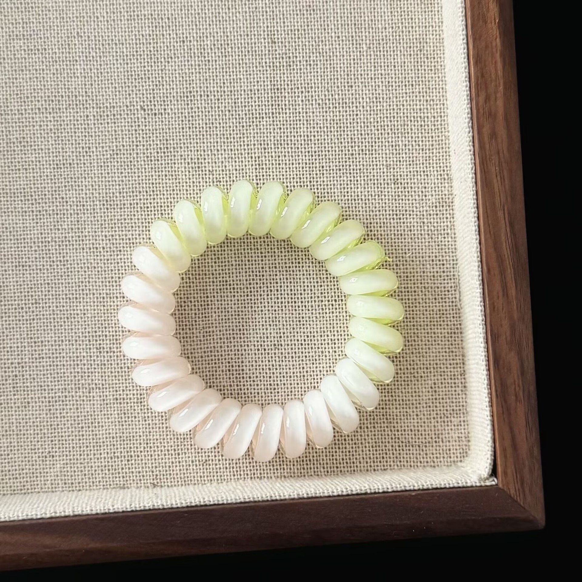 Girls Simple Telephone Cord Ponytail Hair Ties Summer Fresh Jelly Color