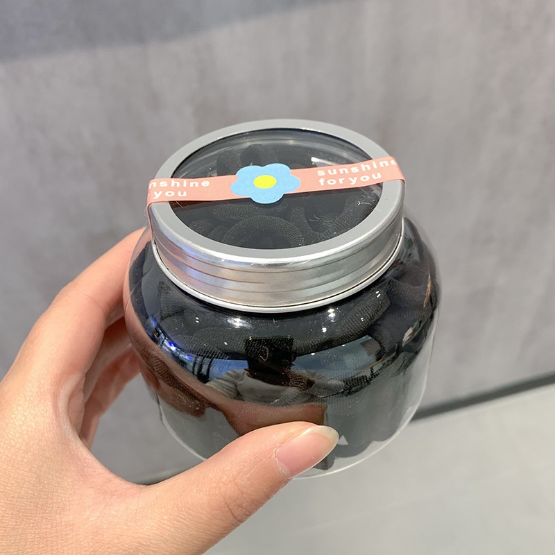 Girls High Elastic Seamless Hair Ties Nylon Towel Ring Rubber Bands