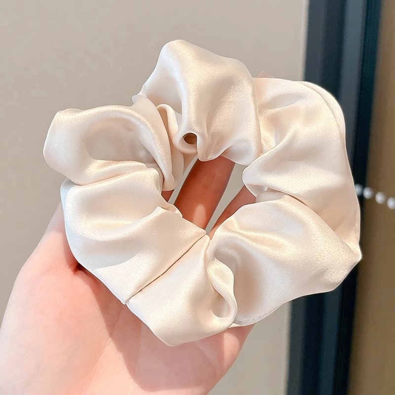 Women's Sweet Bun Scrunchie Hair Tie Multi-layer Lace Knit Cloth