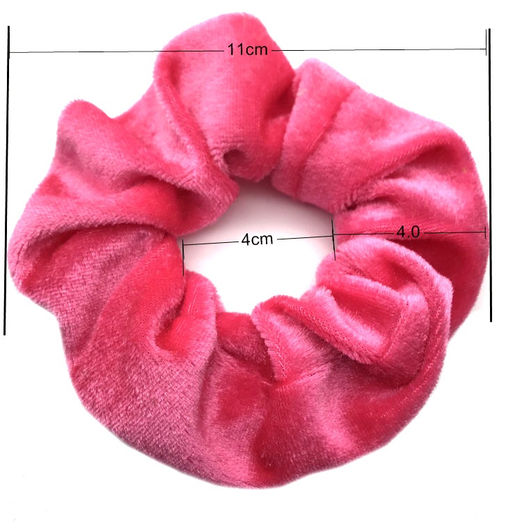 Women's Daily Wear Cloth Hair Tie Scrunchie Minimalist Solid Color