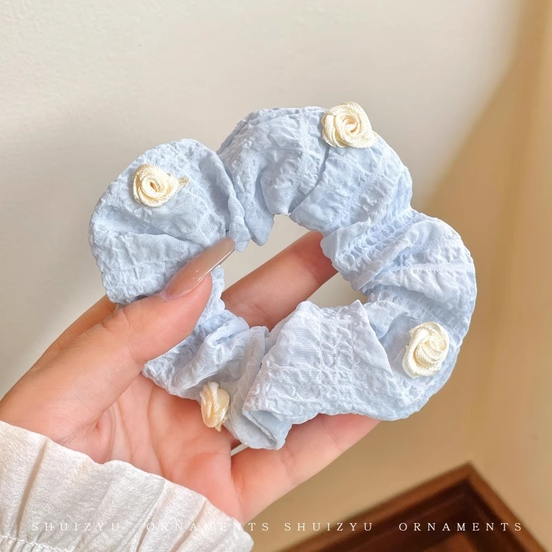 Women's Daily Damage-Free Fabric Hair Tie Floral Polka Dots Bow