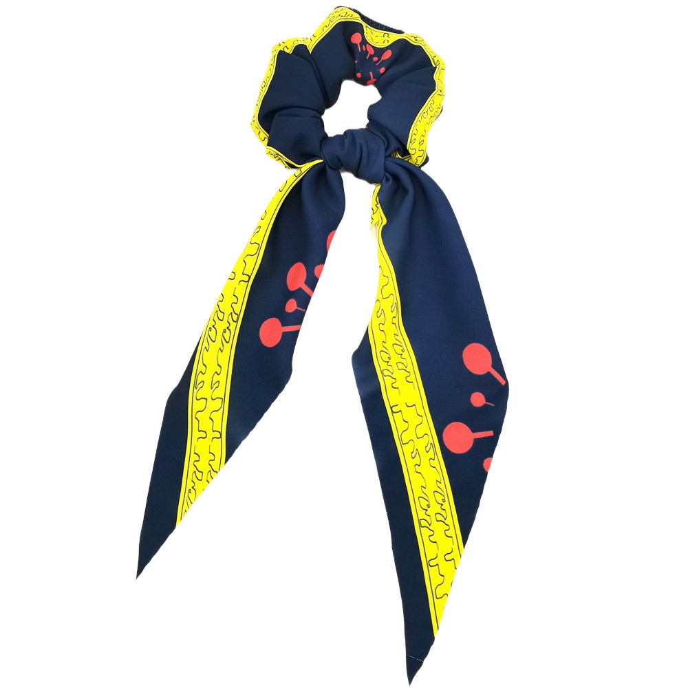 Girls Handmade Silk Hair Ribbon Demon Slayer Butterfly Anime Pattern