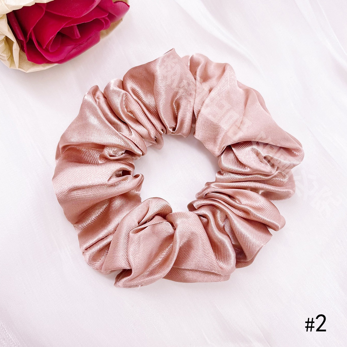 Women's Elegant Cloth Y2K Bohemian Scrunchie Hair Tie Solid Color