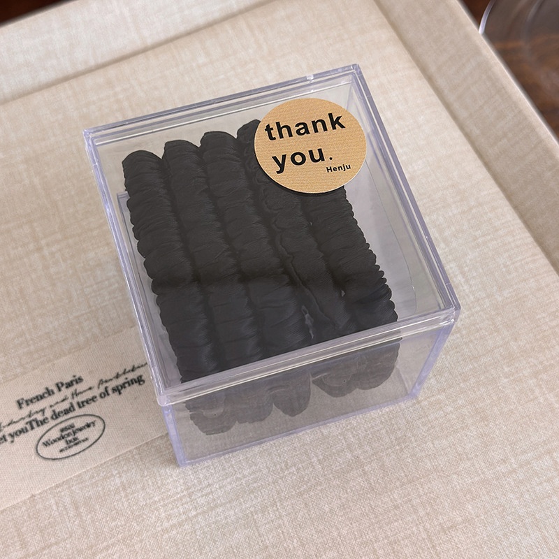 Women's No Damage Satin Scrunchie Casual Sport Hair Tie Solid Color