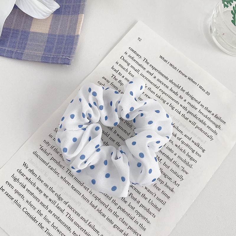 Women's Daily Damage-Free Fabric Hair Tie Floral Polka Dots Bow