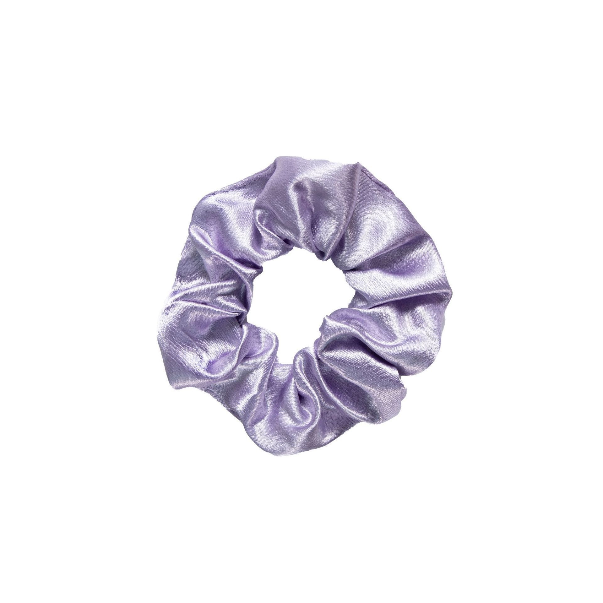 Women's Simple Retro Crystal Satin Scrunchie Hair Tie Solid Color