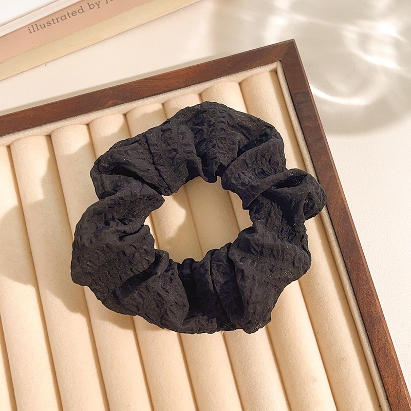 Women's Daily Sweet Rib-Knit Lace Hair Tie Solid Flower Lattice