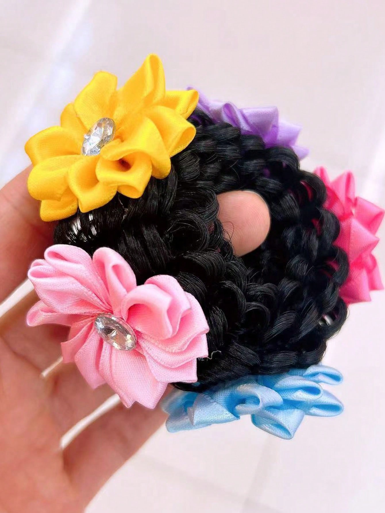 Women's Everyday Soft Polyester Hair Tie Sweet Floral Pattern