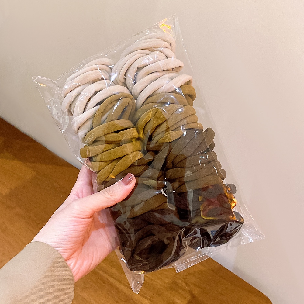 Women's 5.5cm Thick High Elastic Towel Hair Tie Basic Solid Color