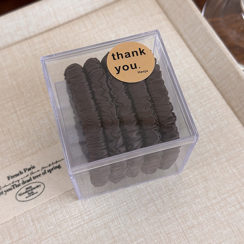 Women's No Damage Satin Scrunchie Casual Sport Hair Tie Solid Color