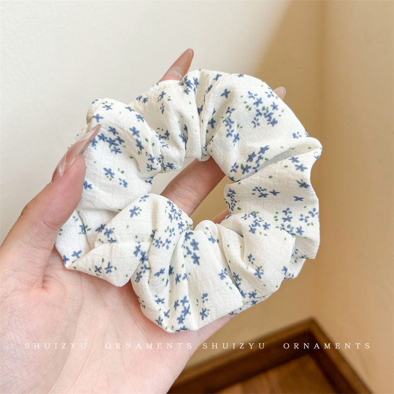 Women's Daily Damage-Free Fabric Hair Tie Floral Polka Dots Bow