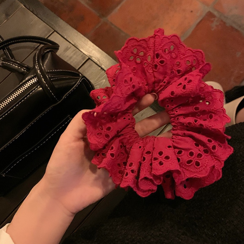 Women's Daily Damage-Free Fabric Hair Tie Floral Polka Dots Bow