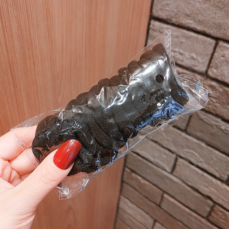 Women High Elastic Seamless Cloth Towel Hair Rings 20pcs Knit Pattern