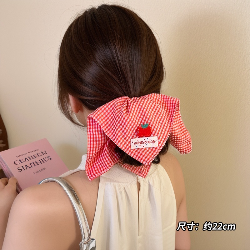 Women's Sweet Bun Scrunchie Hair Tie Multi-layer Lace Knit Cloth