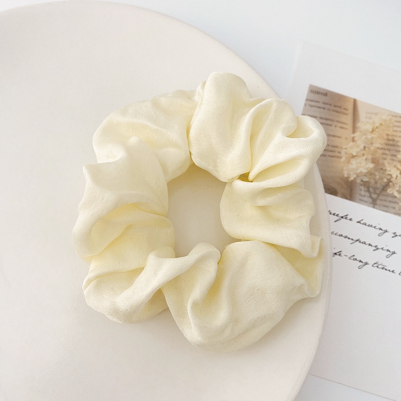 Women Daily Oversized High Elastic Lace Hair Scrunchie Elegant Floral