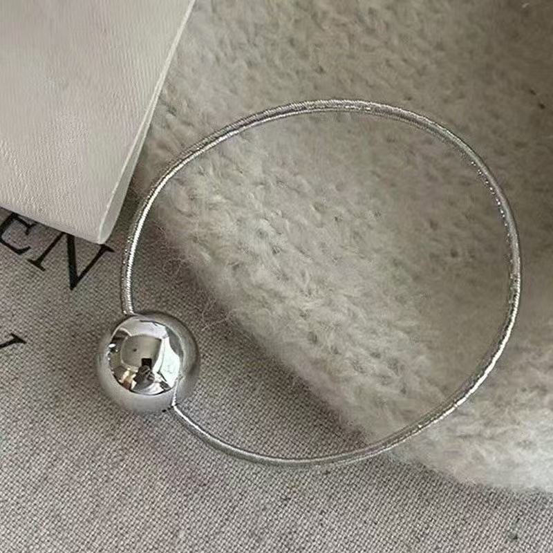 Women's Damage-Free Synthetic Ball Hair Ties For Buns Rose Gold Silver