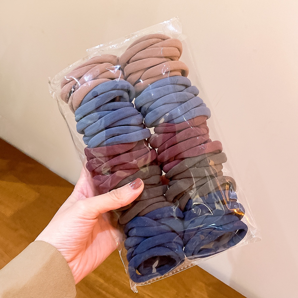 Women's 5.5cm Thick High Elastic Towel Hair Tie Basic Solid Color