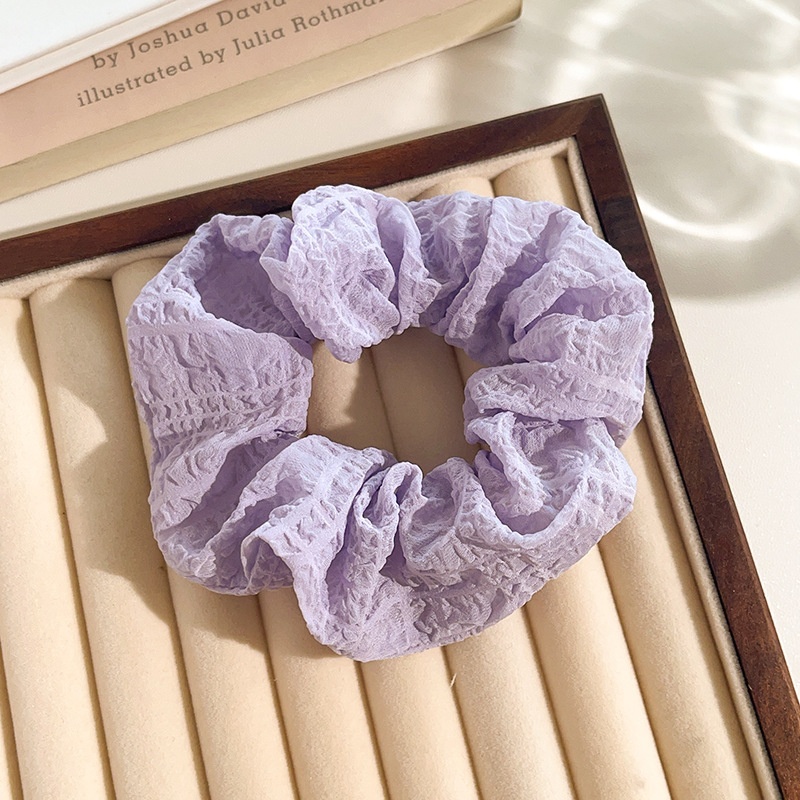Women's Daily Sweet Rib-Knit Lace Hair Tie Solid Flower Lattice