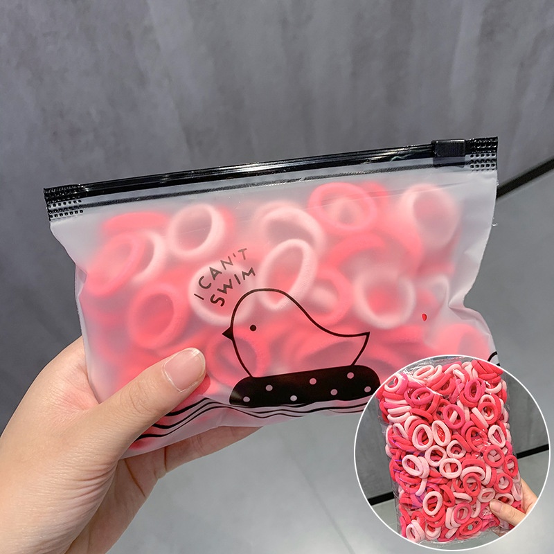 Girls High Elastic Seamless Hair Ties Nylon Towel Ring Rubber Bands