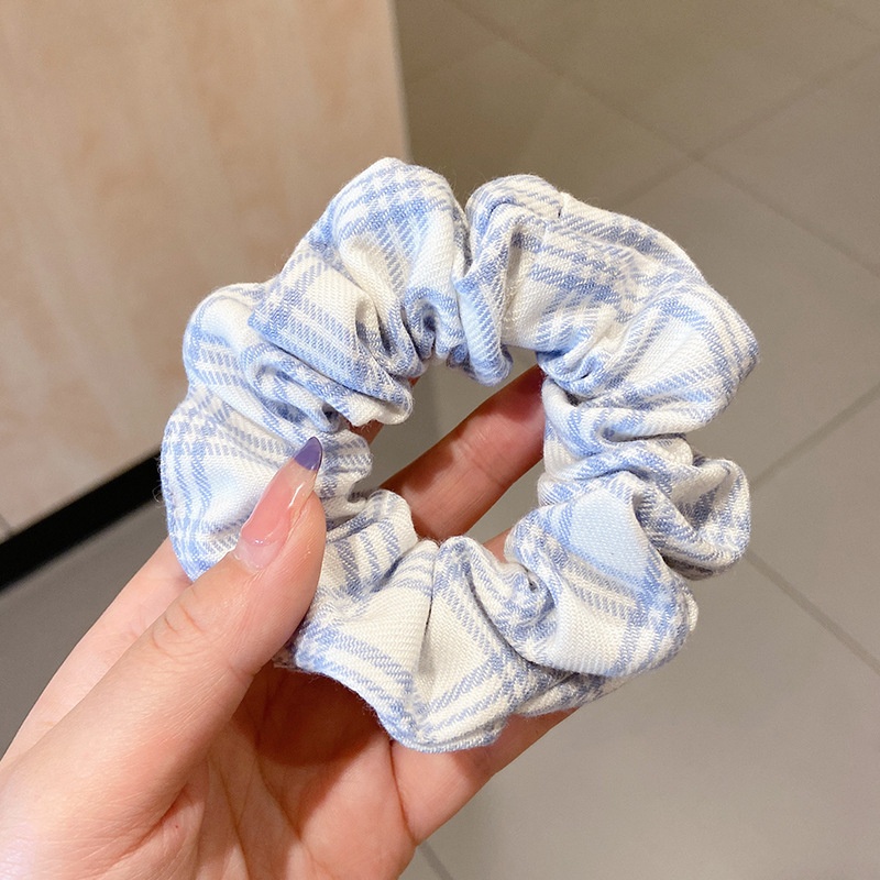 Women's Cloth Lace Scarf Scrunchie Daily Hair Tie Spring Tulip Floral