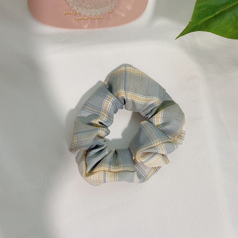 Women's Cloth Lace Scarf Scrunchie Daily Hair Tie Spring Tulip Floral