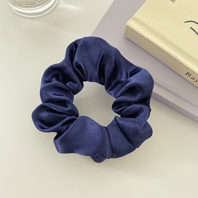 Women's Simple Satin Scrunchie Daily Ponytail Hair Tie Solid Color
