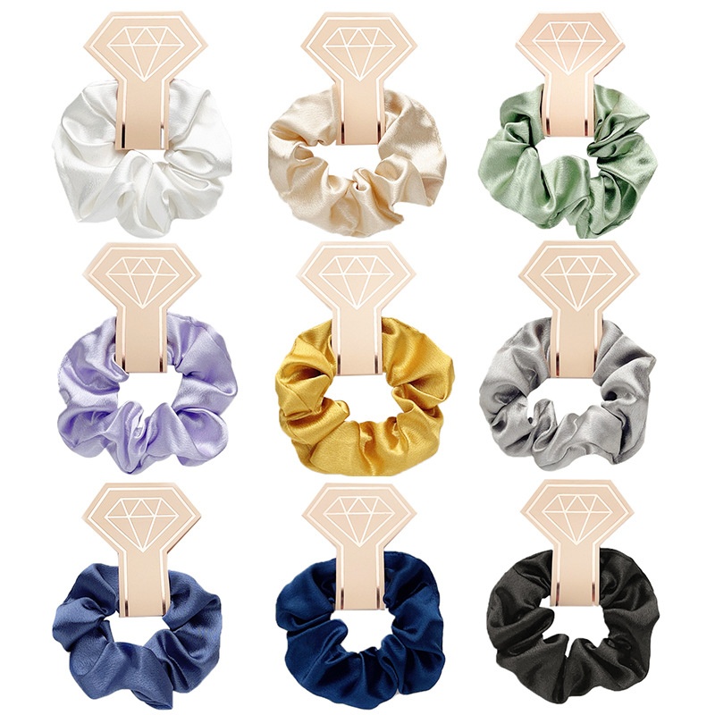 Women's Daily Streetwear Satin Rib-Knit Hair Scrunchie Solid Color