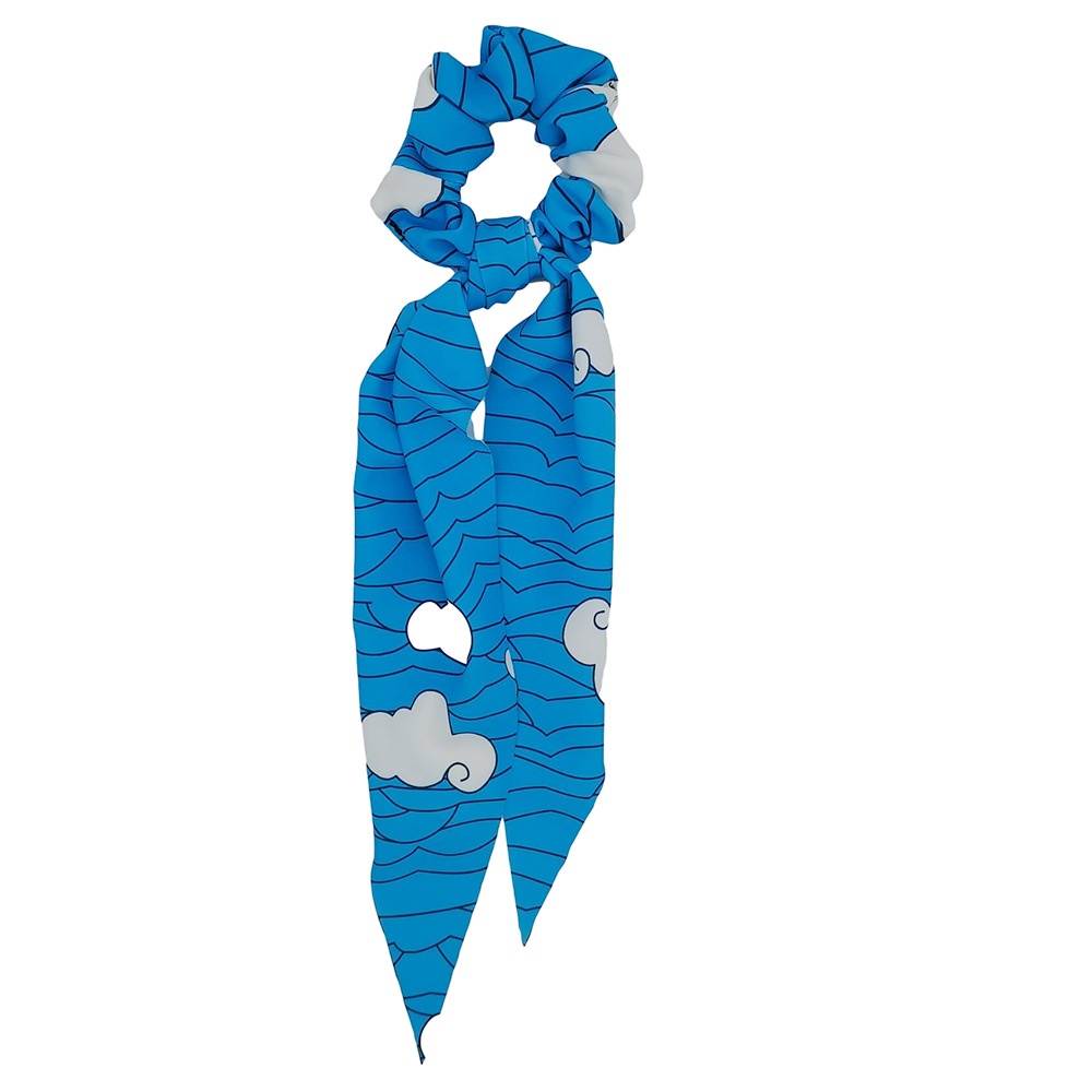 Girls Handmade Silk Hair Ribbon Demon Slayer Butterfly Anime Pattern