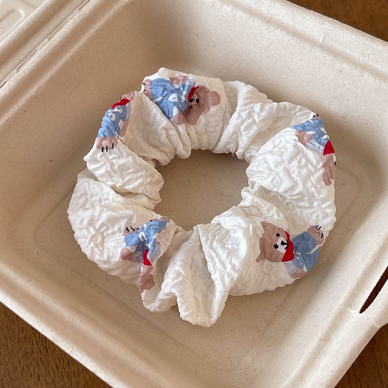 Women's Sweet Holiday Cloth Hair Tie Floral Butterfly Bowknot