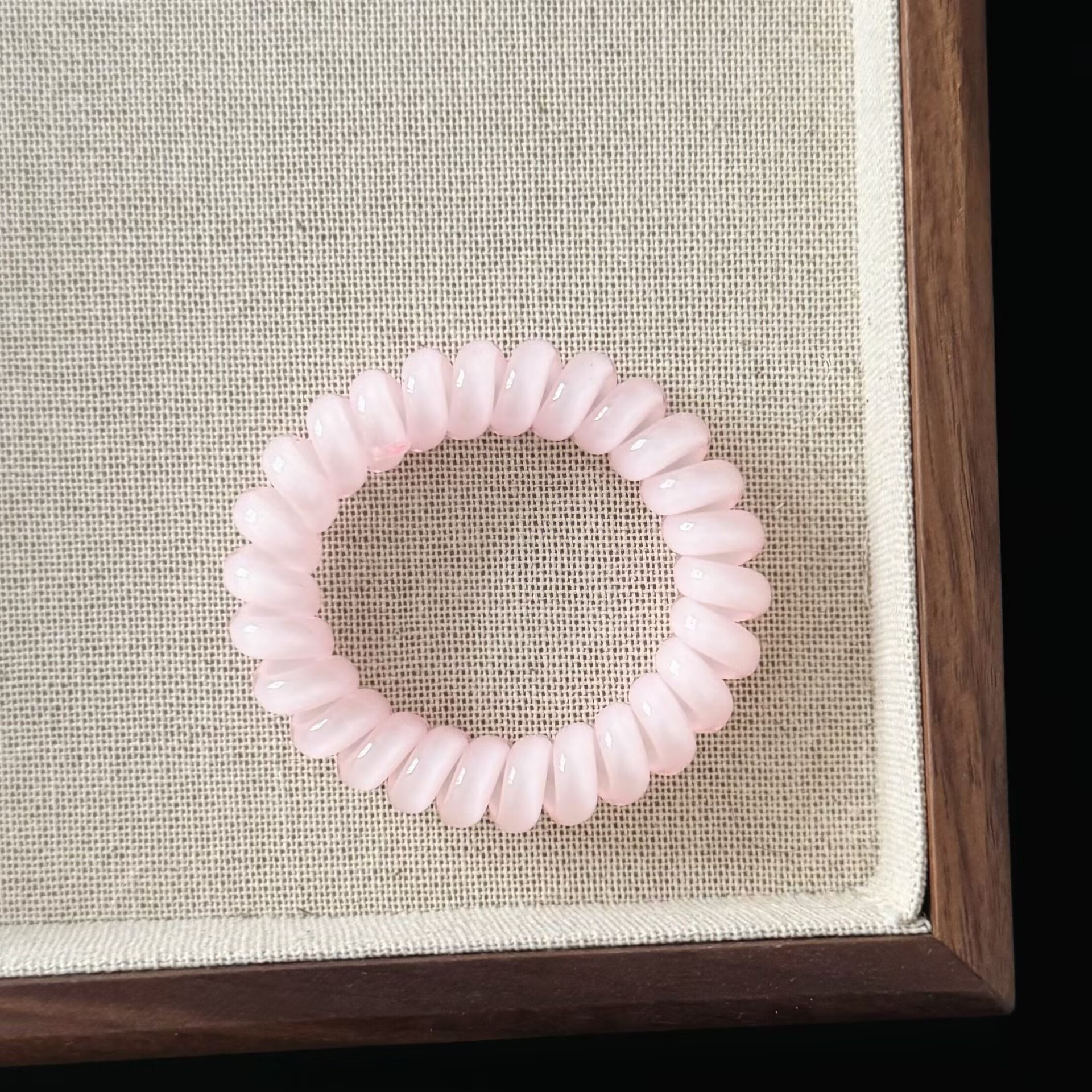 Girls Simple Telephone Cord Ponytail Hair Ties Summer Fresh Jelly Color