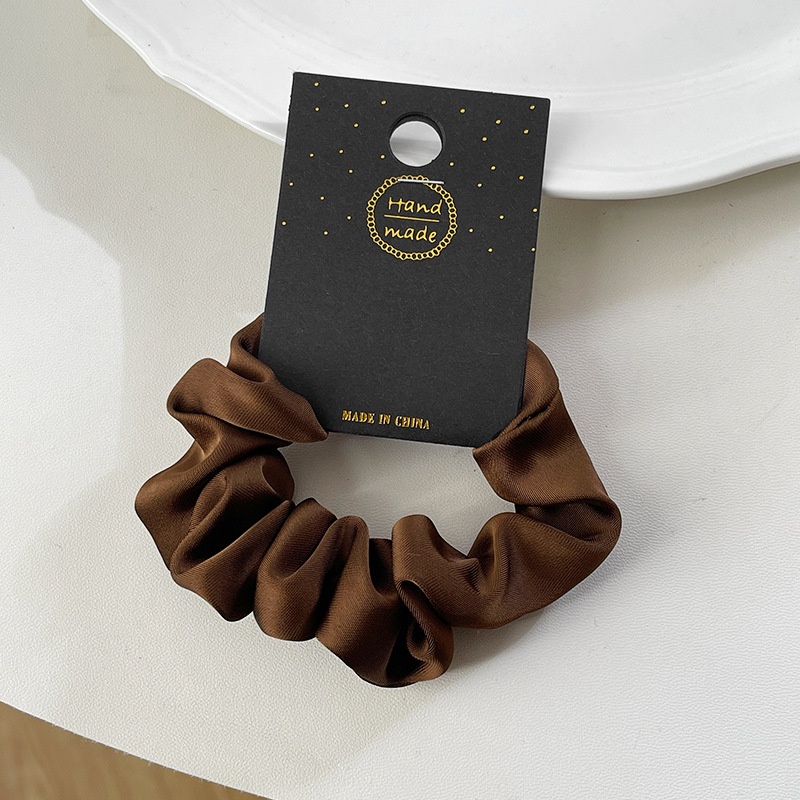 Women's Retro Silk Satin Daily Travel Hair Scrunchie Solid Color